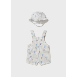 Peto y gorro rayas bebe niño mayoral