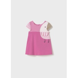 Vestido punto pajaro bebe...