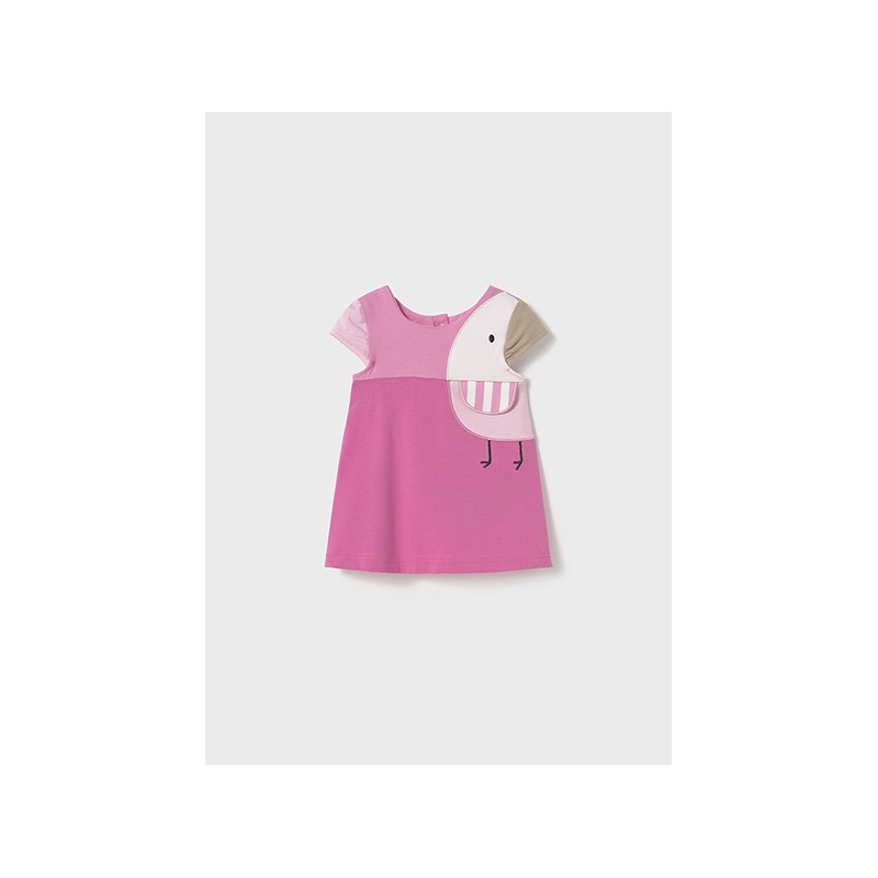 Vestido punto pajaro bebe mayoral