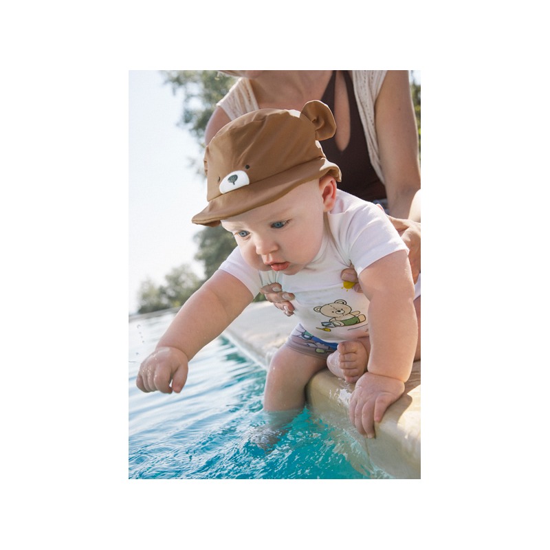Conjunto baño con gorro osos bebe niño mayoral