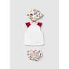 Conjunto baño con gorro bebe niña mayoral