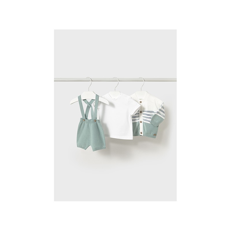 Conjunto corto tricot chaqueta bebe niño mayoral