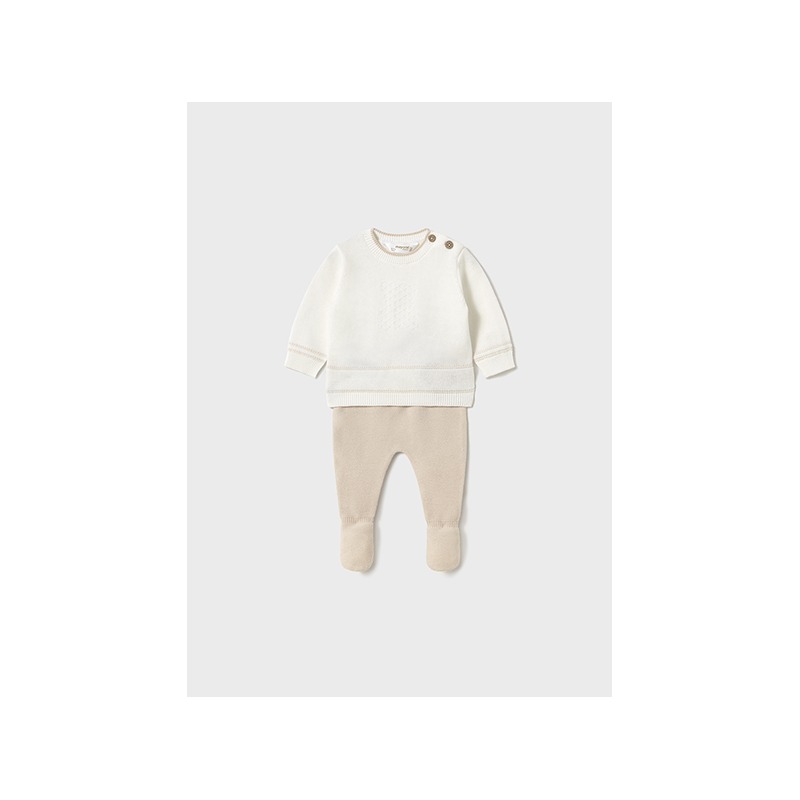 Conjunto polaina tricot bebe mayoral