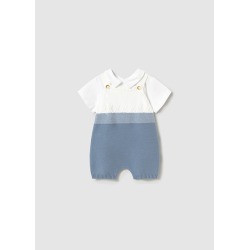 Conjunto peto tricot bebe...