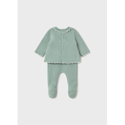 Conjunto polaina tricot bebe niña mayoral