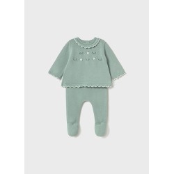 Conjunto polaina tricot...