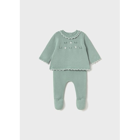 Conjunto polaina tricot bebe niña mayoral