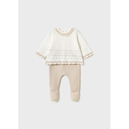 Conjunto polaina tricot bebe niña mayoral