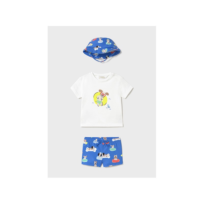 Conjunto baño con gorro bebe niño mayoral