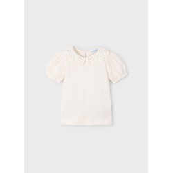 Camiseta m/c cuello crochet...