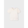 Camiseta m/c cuello crochet niña mayoral