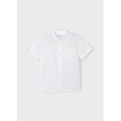 Camisa m/c cuello mao lino...