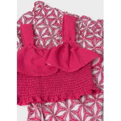 Conjunto pantalon estampado y top chica mayoral