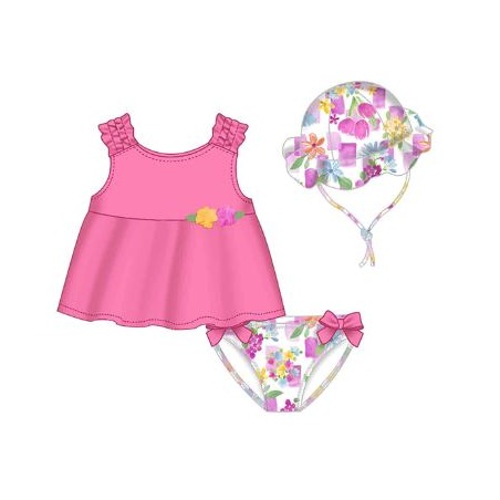 Conjunto baño 3 piezas bebe niña mayoral