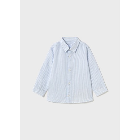 Camisa m/l lino rayas bebe niño mayoral