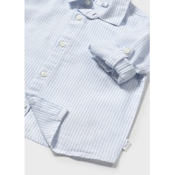 Camisa m/l lino rayas bebe niño mayoral