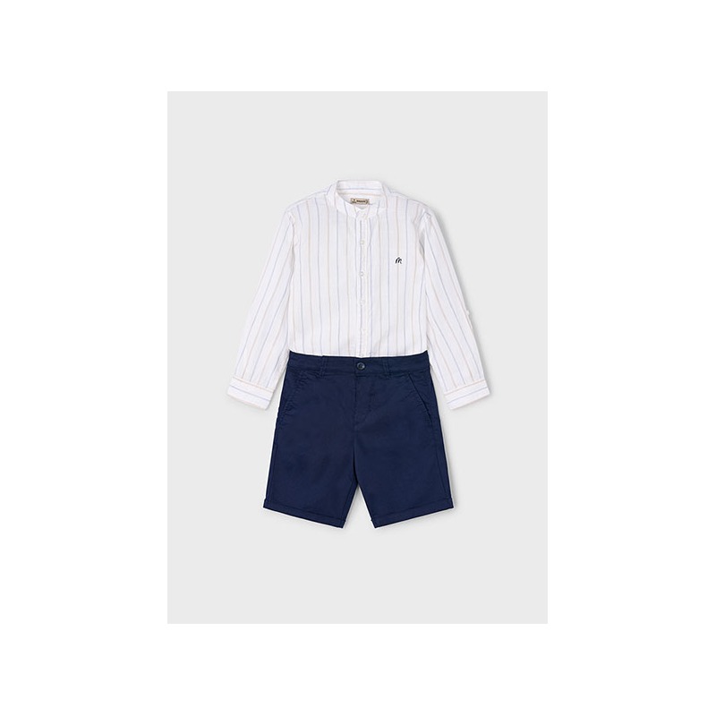 Conjunto bermuda camisa c/mao niño mayoral