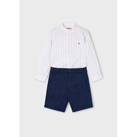 Conjunto bermuda camisa c/mao niño mayoral