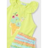 Conjunto short aplicaciones niña mayoral