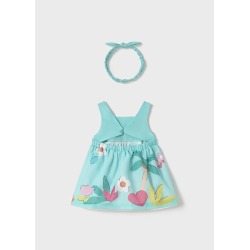 Vestido y diadema bebe niña mayoral