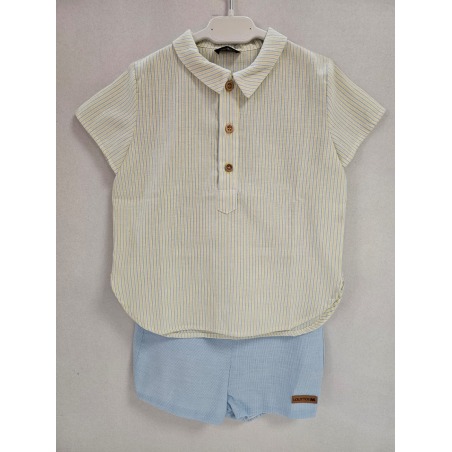 Pantalón rana+Camisa "Colección Celeste" lolittos