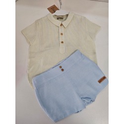 Pantalón rana+Camisa "Colección Celeste" lolittos