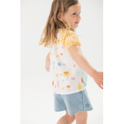 Falda-short denim niña Boboli