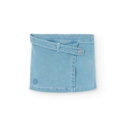 Falda-short denim niña Boboli