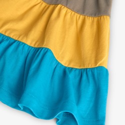 Vestido punto niña con volantes Boboli