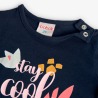 Conjunto camiseta y short punto niña Boboli