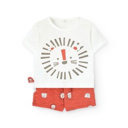 Conjunto corto leon bebe...