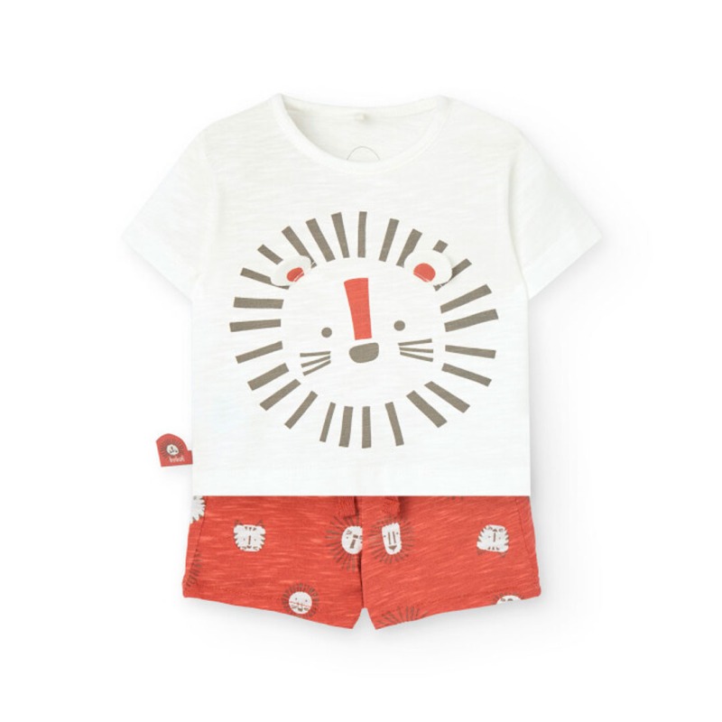 Conjunto corto leon bebe niño Boboli