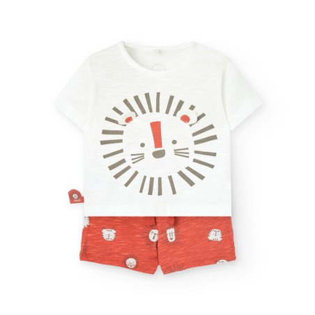 Conjunto corto leon bebe niño Boboli