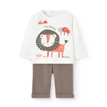 Conjunto m/l leon bebe niño Boboli