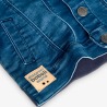 Cazadora denim punto con capucha niño Boboli