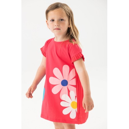 Vestido punto flores niña Boboli