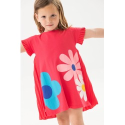 Vestido punto flores niña Boboli