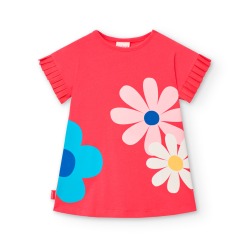 Vestido punto flores niña Boboli