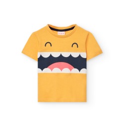 Camiseta punto niño estampado cara Boboli