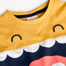 Camiseta punto niño estampado cara Boboli