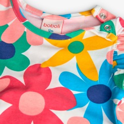Camiseta estampado flores niña Boboli