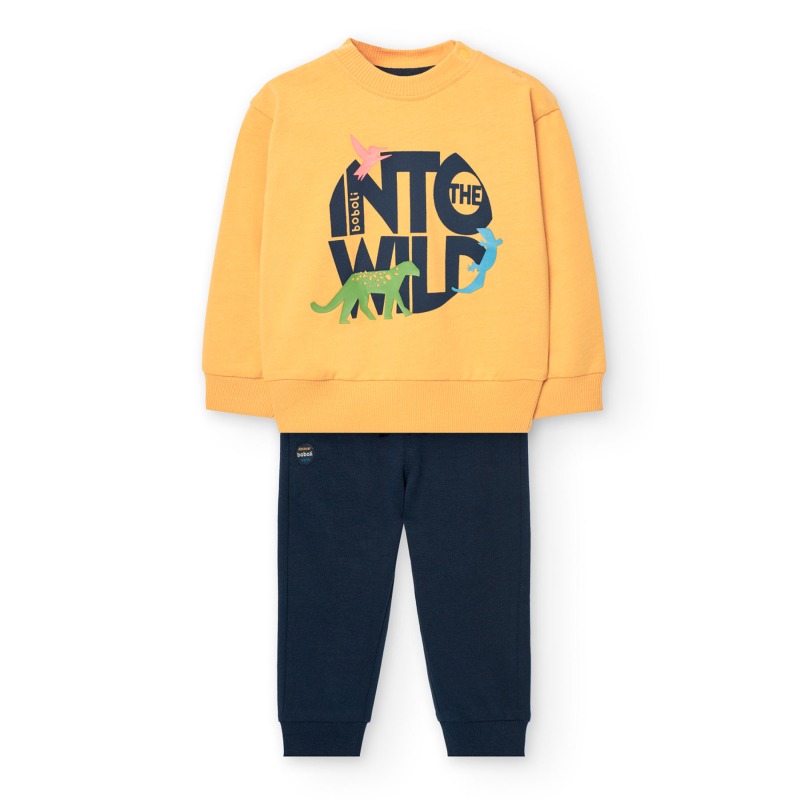 Conjunto sudadera y pantalón punto niño Boboli