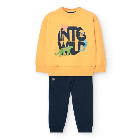 Conjunto sudadera y pantalón punto niño Boboli