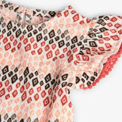 Vestido punto estampado niña Boboli