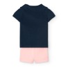 Conjunto camiseta y short de punto niña Boboli