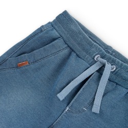 Bermudas felpa denim elástica chico Boboli