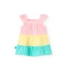 Vestido de popelín cuadros bebé niña Boboli