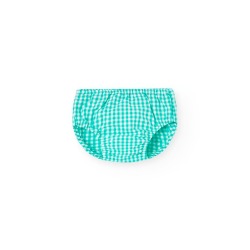 Vestido de popelín cuadros bebé niña Boboli