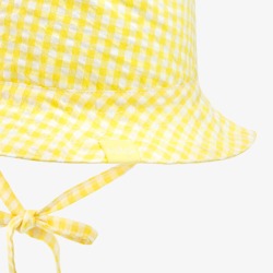 Gorro popelín bebé cuadros Boboli