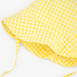 Gorro popelín bebé cuadros Boboli